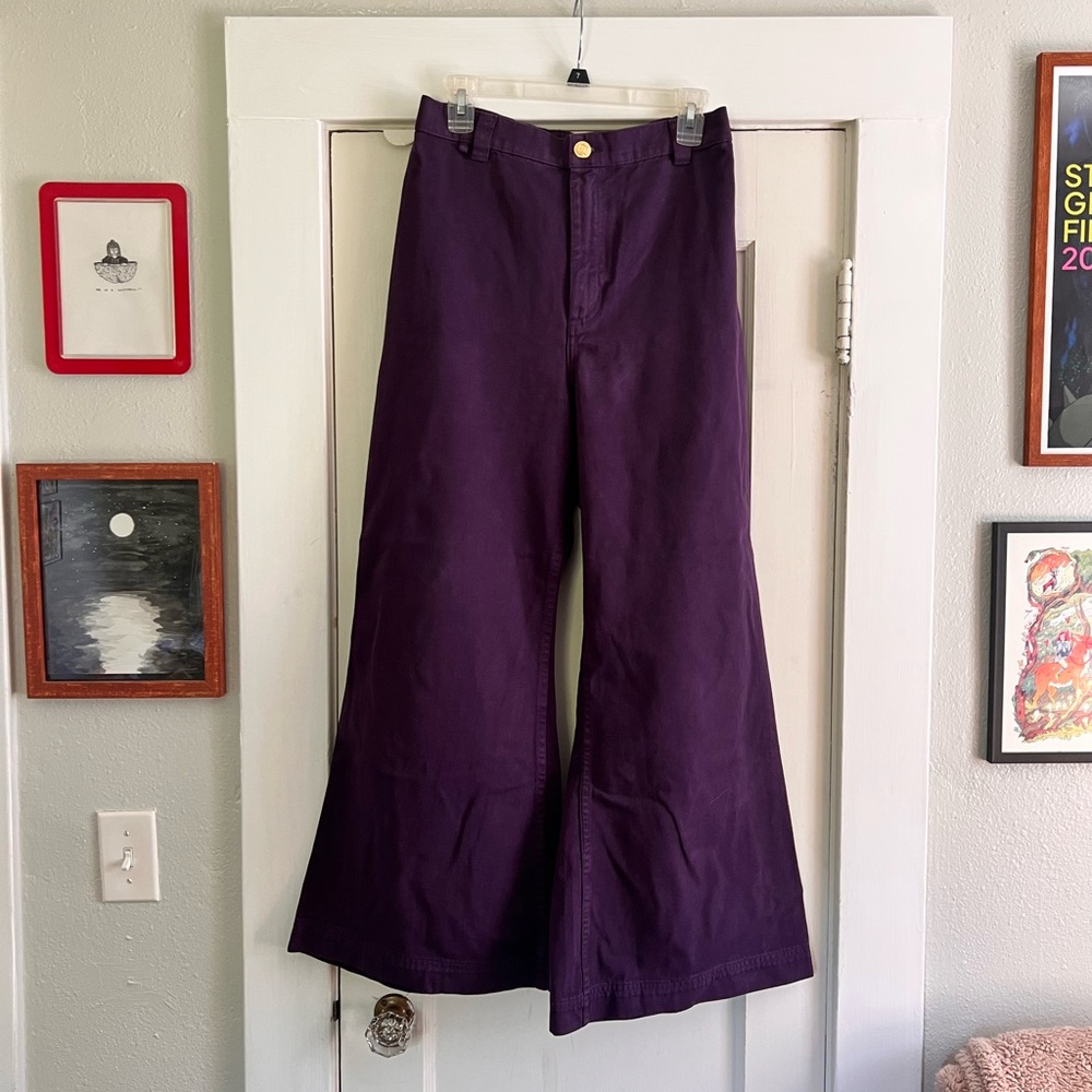 Big Bud Press Small Bell Bottom Pants in Nebula Purple